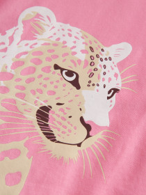 NAME IT T-shirt Vilma Pink Drink Cheetha